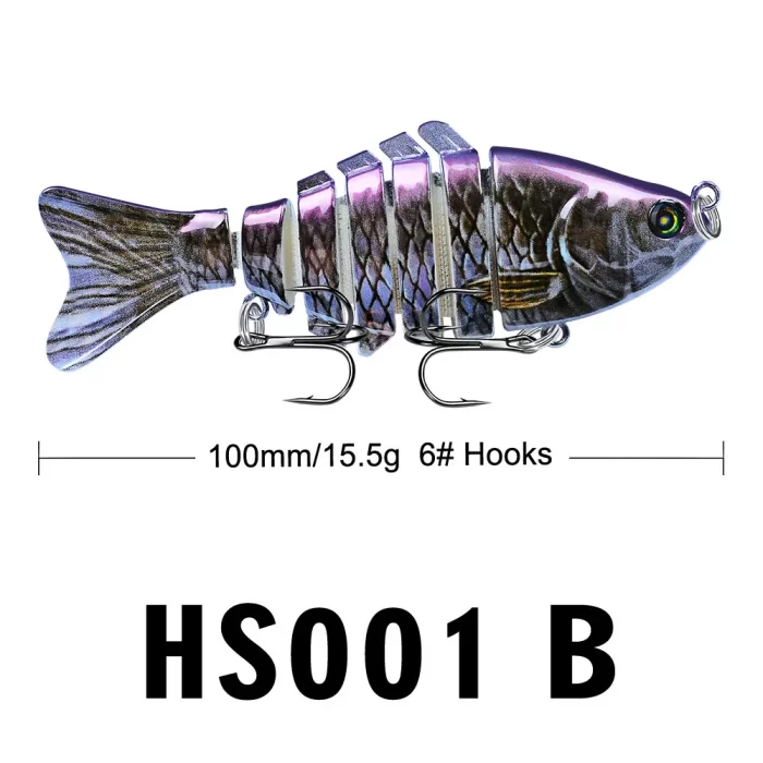 Lifelike Fish-Shaped Segmented Fishing Lure Set - Realistic Fish Lures for Various Fishing Needs - Image 9