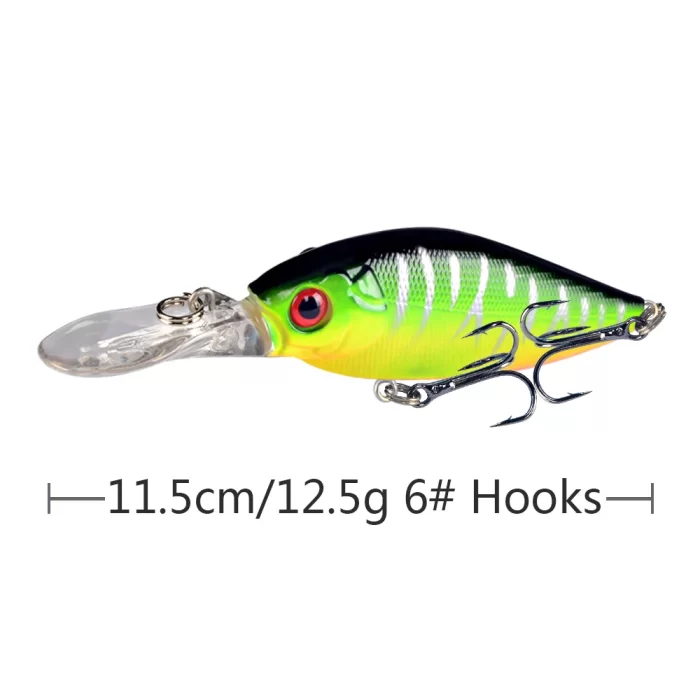 Multicolor Deep Diving Hard Bait Lure Set | Essential Gear for Effective Fishing - Image 3