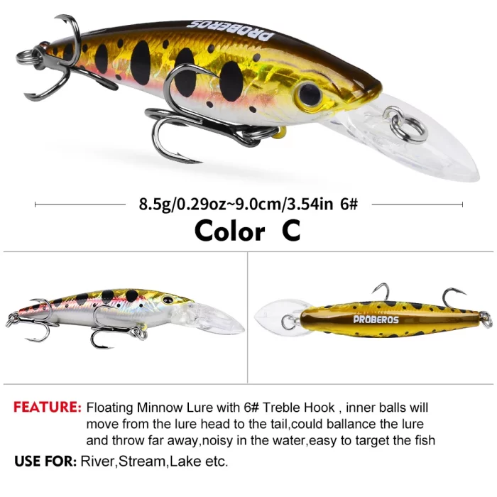 LureBolt Deep Diving Long Lip Lures - Top Deep Water Fishing Crankbaits for Anglers - Image 4