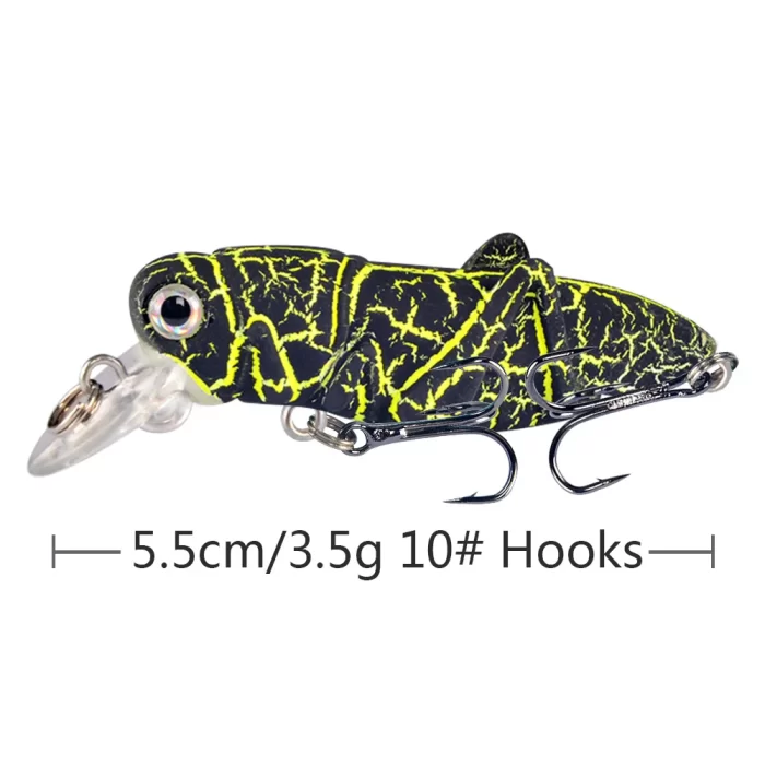 Cracked Transparent Grasshopper Lure- Lifelike Design for Effective Fish Attraction - Image 4
