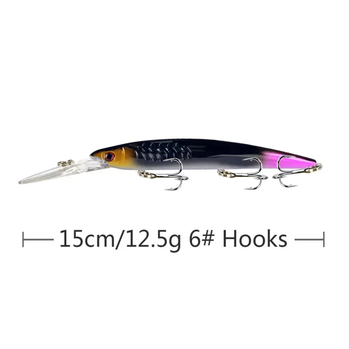 Deep Diving Minnow - Long Lip Hard Bait in Multi Colors - Image 4