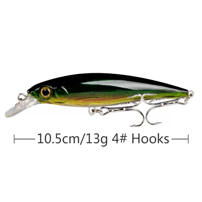 Medium Diving Minnow - Short Lip Multi-Color Hard Bait - Image 4