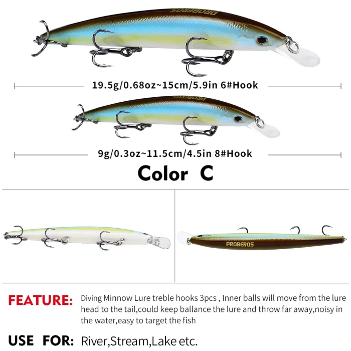 LureBolt Lifelike Minnow Lure Long Casting Reflective Hard Bait for Lure Fishing - Image 6
