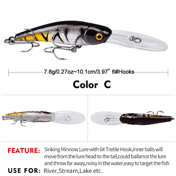 LureBolt Premium Fishing Lures | Deep Diving Hard Bait for Lure Fishing & Bass - Image 9