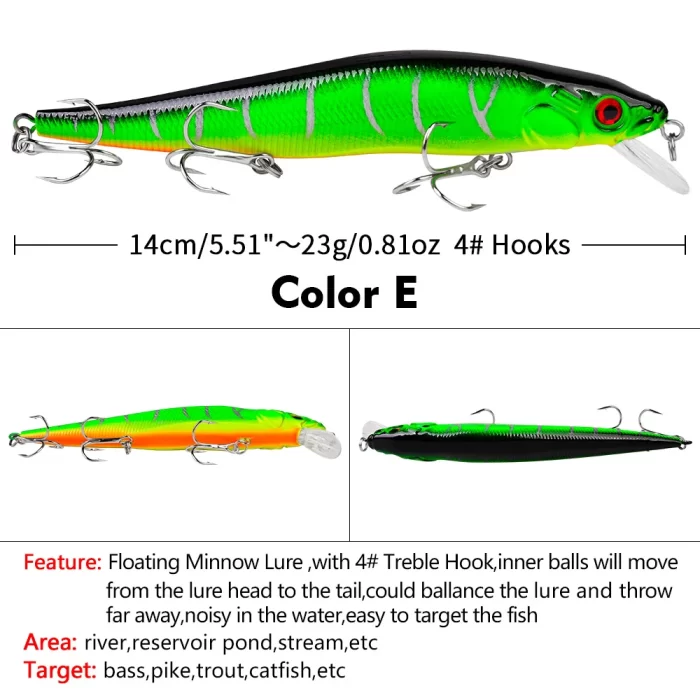 LureBolt High Floating Long Minnow Fishing Lure | Must-Have Freshwater Lure Bait - Image 4