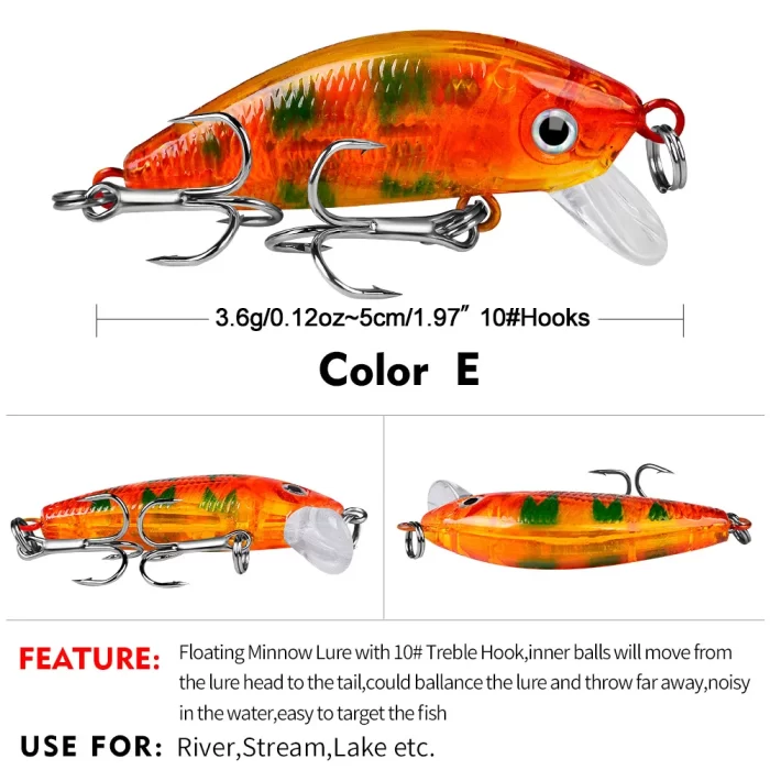 LureBolt Fat Minnow Fishing Lure | Shallow Water Crankbait for Aggressive Fish - Image 6