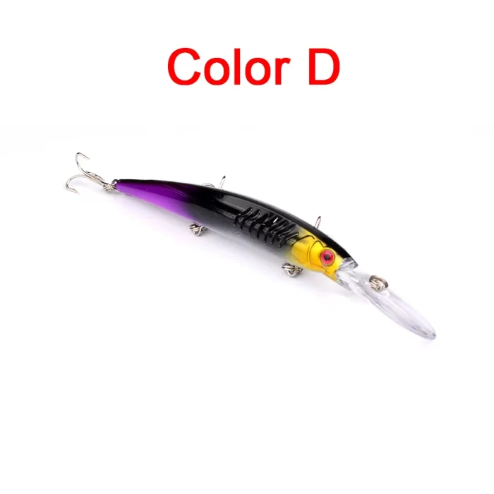 LureBolt Deep Diving Minnow Lures - Hard Crankbait Fishing Lures for Deep Water Angling - Image 4