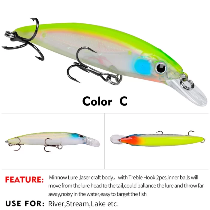 Red Head Artificial Lure Set - Multiple Baits for Freshwater and Saltwater Fishing - Image 4