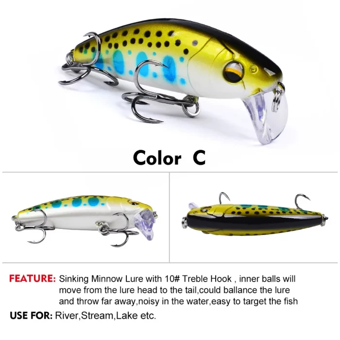Colorful Artificial Lure Set - Multiple Baits for Freshwater Fishing - Image 5