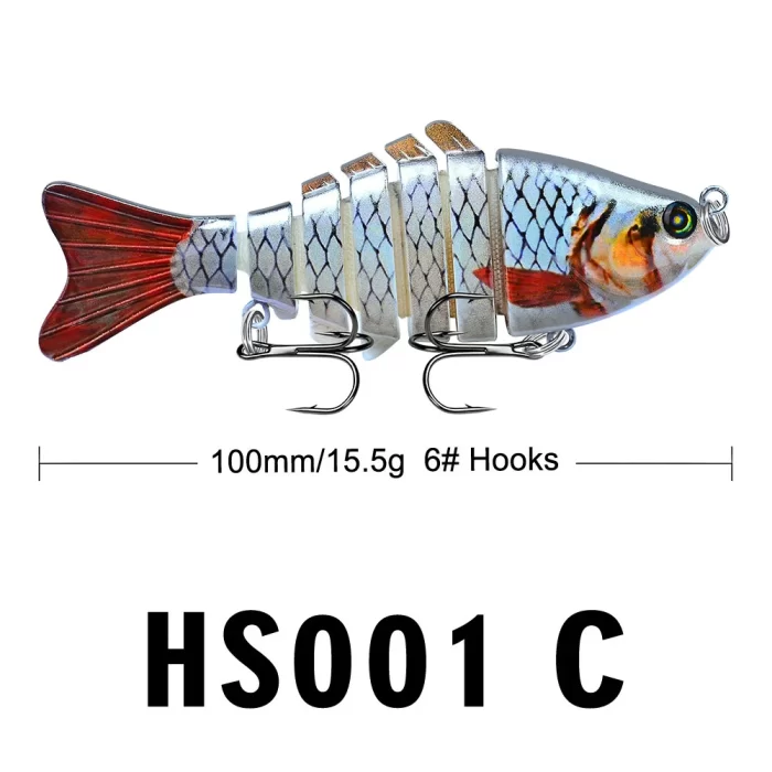 Lifelike Fish-Shaped Segmented Fishing Lure Set - Realistic Fish Lures for Various Fishing Needs - Image 10