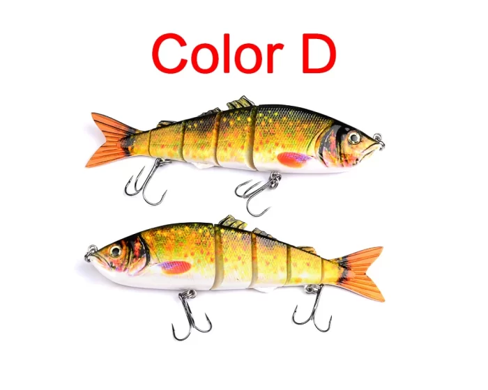 Colorful Lifelike Segmented Fishing Lure Set - Realistic Fish Shapes for Freshwater and Saltwater Fishing - Image 7