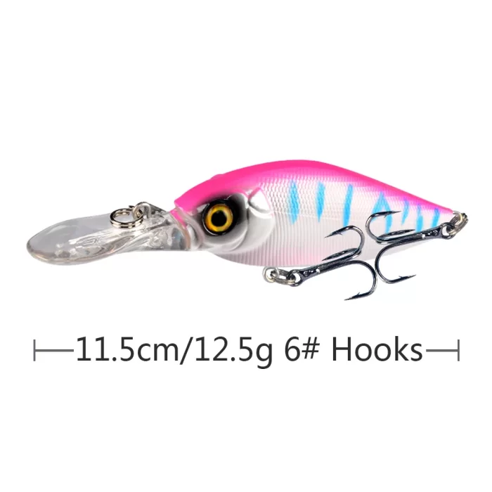 Multicolor Deep Diving Hard Bait Lure Set | Essential Gear for Effective Fishing - Image 4