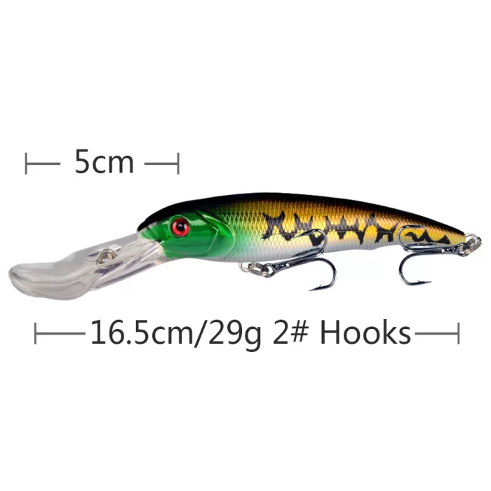 Deep Diving Multi-Color Hard Fishing Lure | Triple Hooks for Freshwater & Saltwater - Image 5