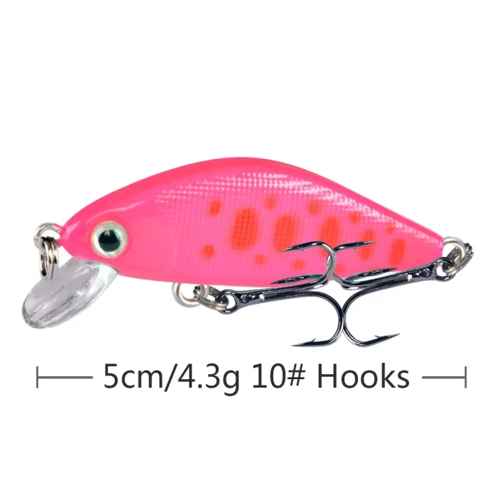 Chubby Mini Fishing Lure | Multi-Color Design with Dual Treble Hooks for High Catch Rate - Image 4
