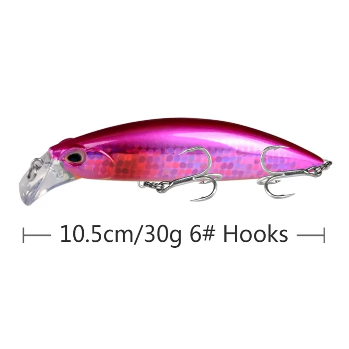 Rainbow Reflective Fishing Lure | Multi-Color Hard Bait with High Visibility & Realistic Action - Image 4
