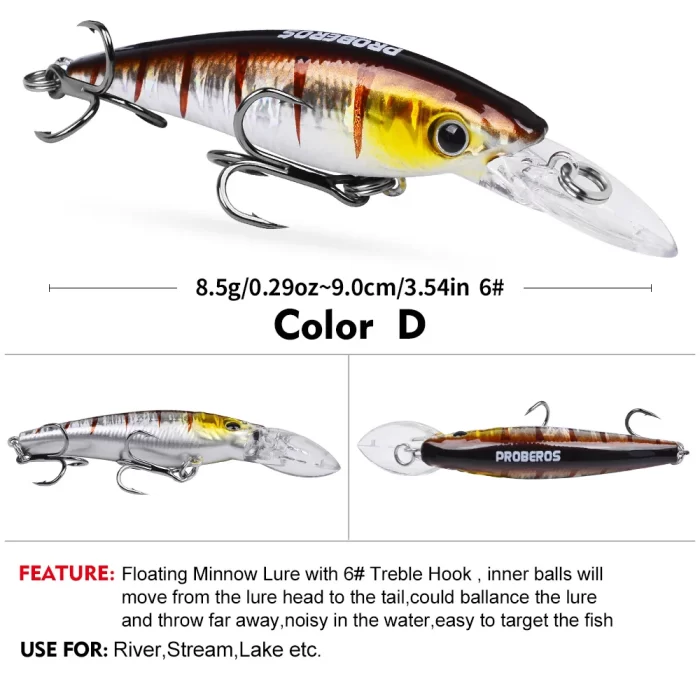 LureBolt Deep Diving Long Lip Lures - Top Deep Water Fishing Crankbaits for Anglers - Image 3