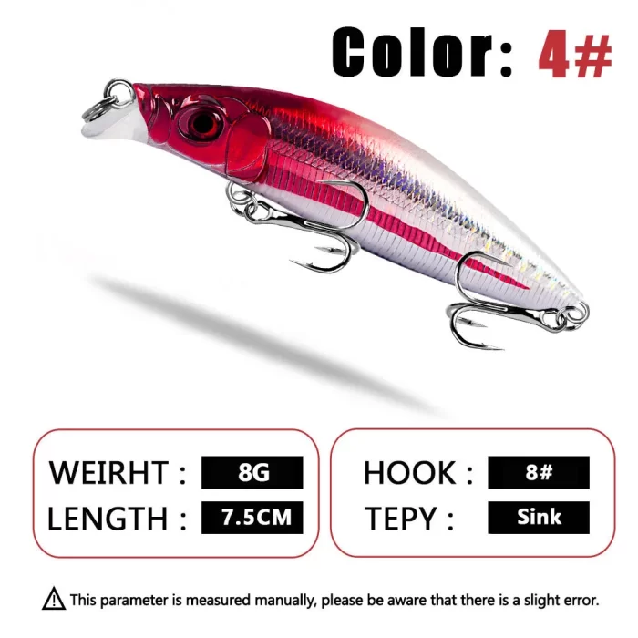 Suspending Minnow Lure - Multicolor 3D Eye Realistic Hard Bait for Fish Attraction - Image 5