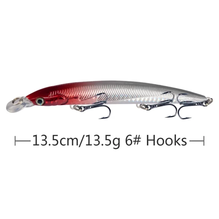 Slim Body Minnow Lure - Versatile Hard Bait for Saltwater & Freshwater - Image 5
