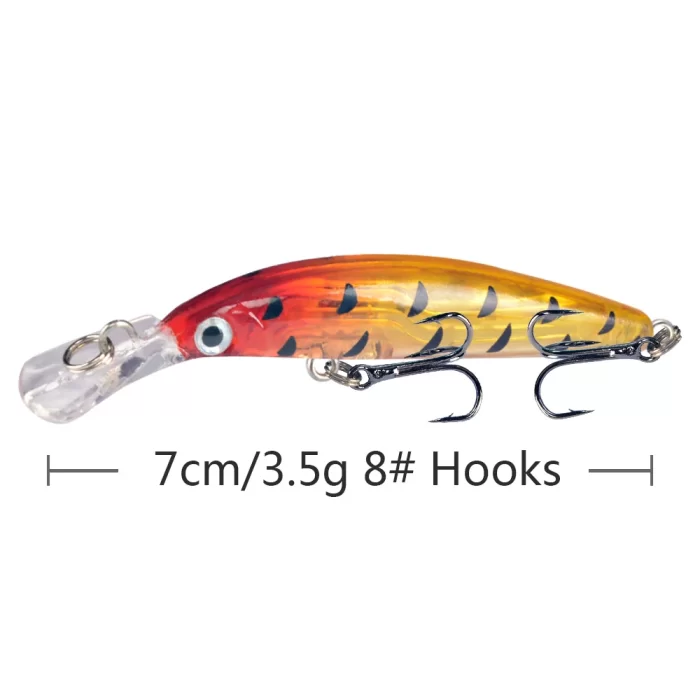 Shallow Diving Fat Minnow- High Buoyancy Hard Lure for Shore Fishing - Image 5