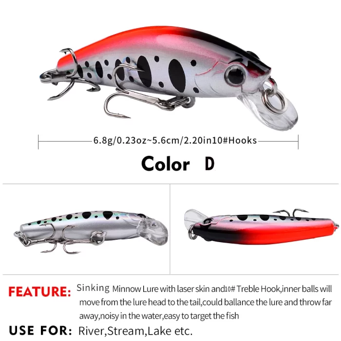 LureBolt Mini Crankbaits - Best Shallow Water Short Lip Fishing Lures for Bass - Image 5