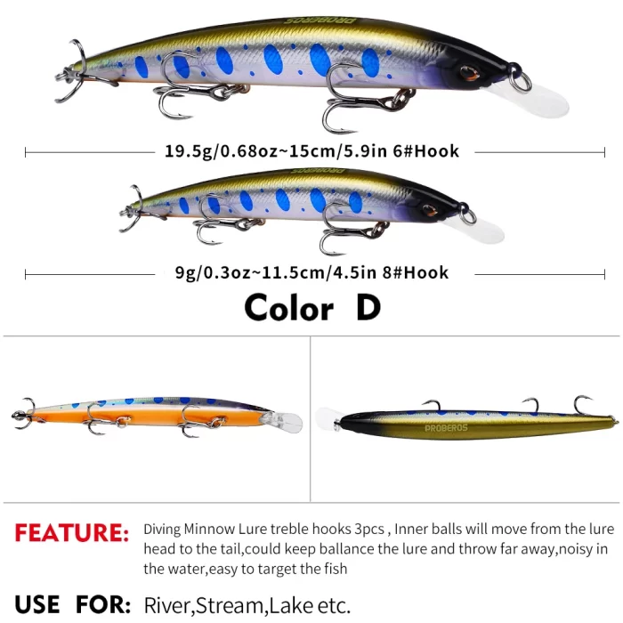 LureBolt Lifelike Minnow Lure Long Casting Reflective Hard Bait for Lure Fishing - Image 2
