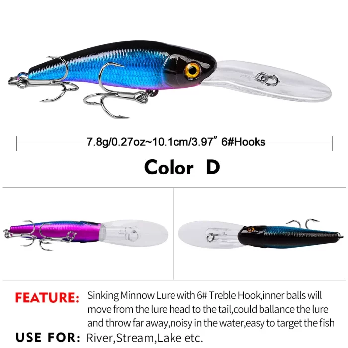 LureBolt Premium Fishing Lures | Deep Diving Hard Bait for Lure Fishing & Bass - Image 2