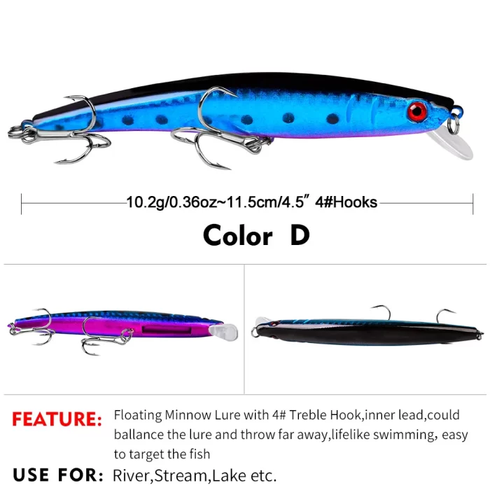 LureBolt Long Casting Sinking Minnow Fishing Lure | Freshwater and Saltwater Lure Bait - Image 10