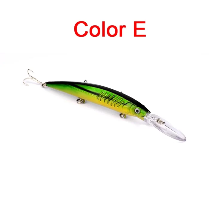 LureBolt Deep Diving Minnow Lures - Hard Crankbait Fishing Lures for Deep Water Angling - Image 5