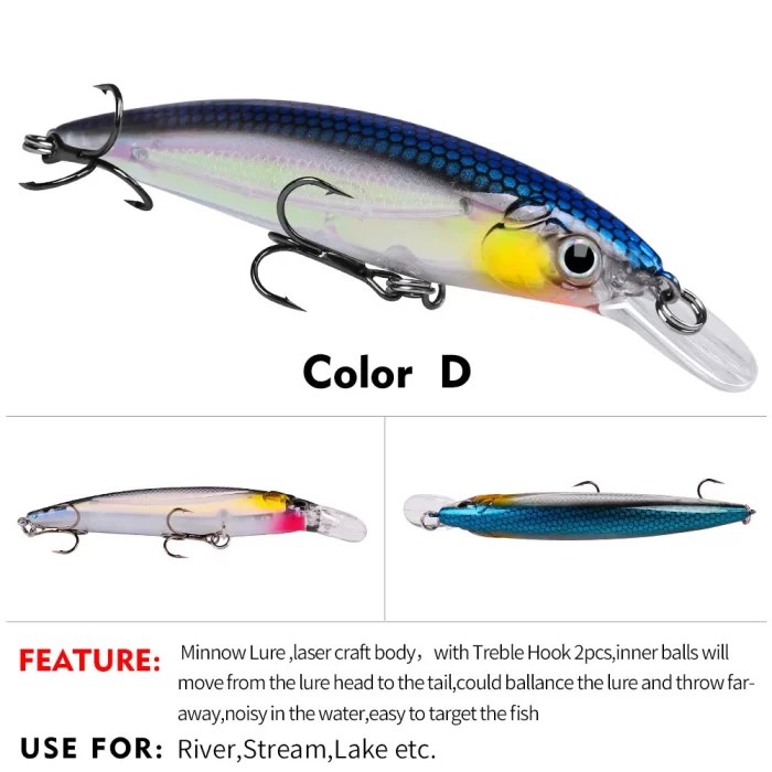 Red Head Artificial Lure Set - Multiple Baits for Freshwater and Saltwater Fishing - Image 5