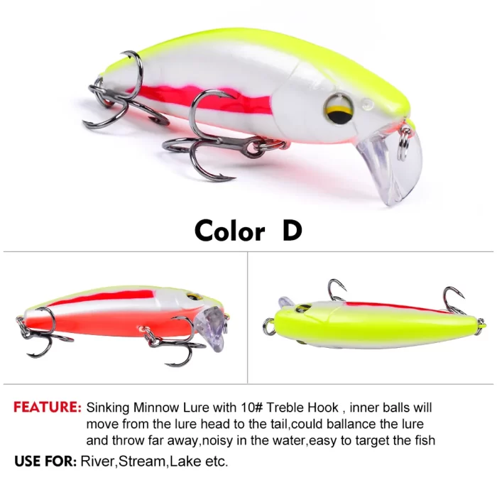 Colorful Artificial Lure Set - Multiple Baits for Freshwater Fishing - Image 6