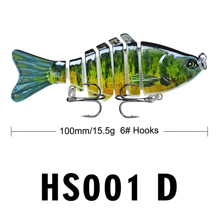 Lifelike Fish-Shaped Segmented Fishing Lure Set - Realistic Fish Lures for Various Fishing Needs - Image 11