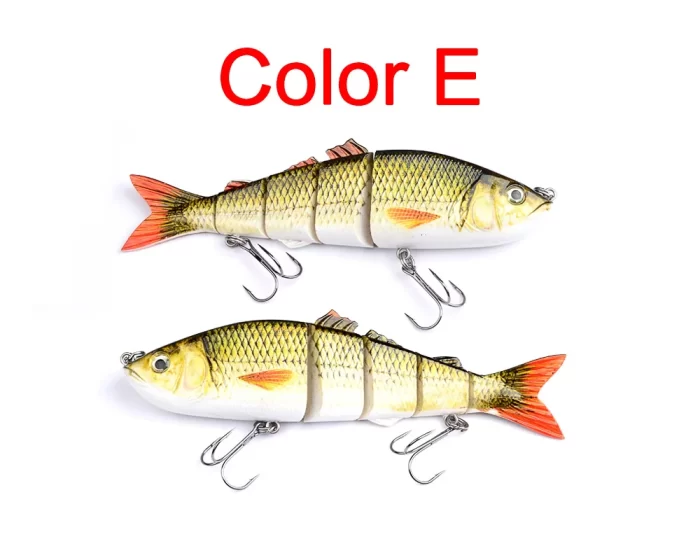 Colorful Lifelike Segmented Fishing Lure Set - Realistic Fish Shapes for Freshwater and Saltwater Fishing - Image 2