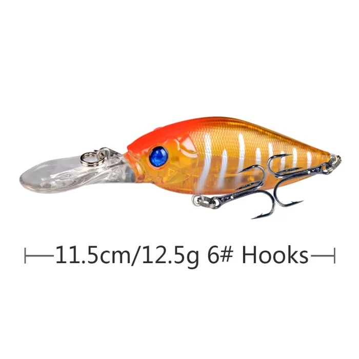 Multicolor Deep Diving Hard Bait Lure Set | Essential Gear for Effective Fishing - Image 5