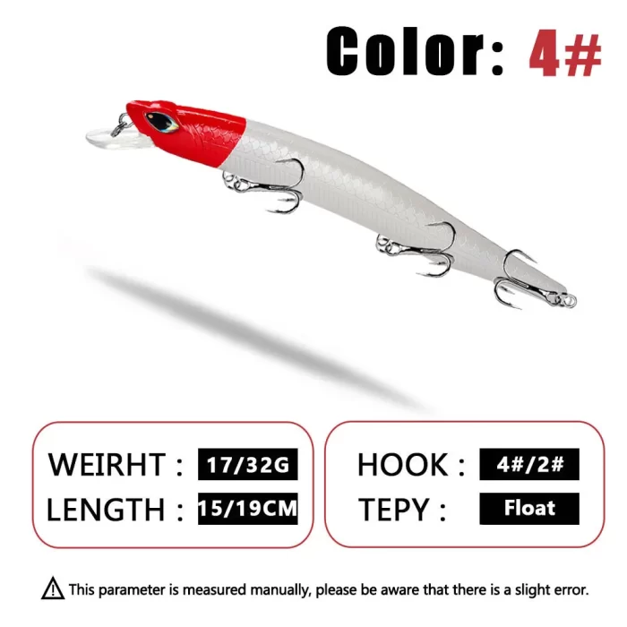 Long Casting Deep Diving Multi-Color Hard Bait Set | Built for Predatory Fish - Image 5