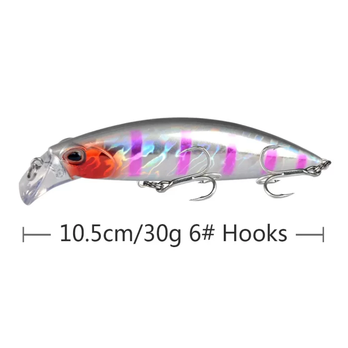 Rainbow Reflective Fishing Lure | Multi-Color Hard Bait with High Visibility & Realistic Action - Image 5