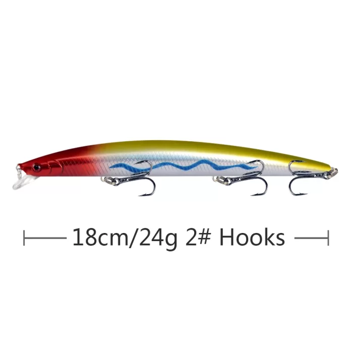 Long Distance Casting Minnow | Slender Body Lure for Sea Bass Fishing - Image 5