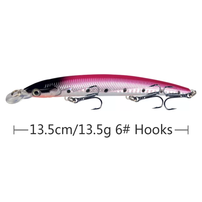 Slim Body Minnow Lure - Versatile Hard Bait for Saltwater & Freshwater - Image 6