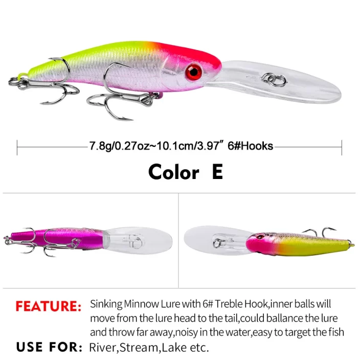 LureBolt Premium Fishing Lures | Deep Diving Hard Bait for Lure Fishing & Bass - Image 3