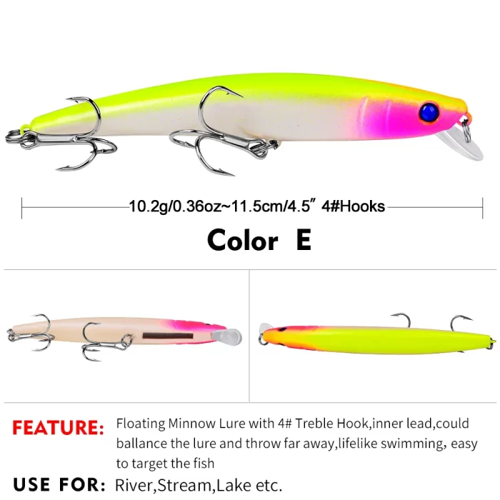 LureBolt Long Casting Sinking Minnow Fishing Lure | Freshwater and Saltwater Lure Bait - Image 11