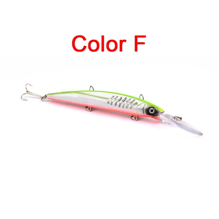 LureBolt Deep Diving Minnow Lures - Hard Crankbait Fishing Lures for Deep Water Angling - Image 6