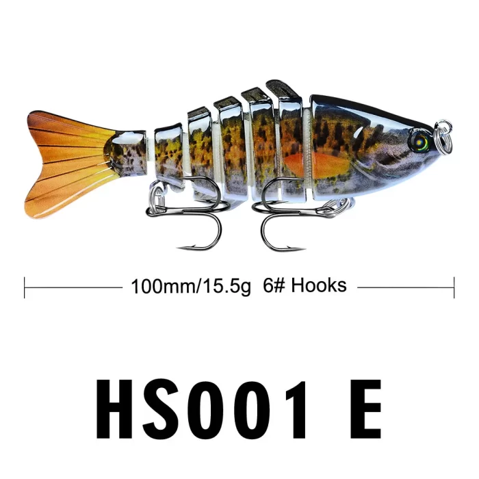 Lifelike Fish-Shaped Segmented Fishing Lure Set - Realistic Fish Lures for Various Fishing Needs - Image 2