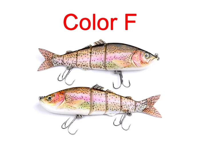 Colorful Lifelike Segmented Fishing Lure Set - Realistic Fish Shapes for Freshwater and Saltwater Fishing - Image 3