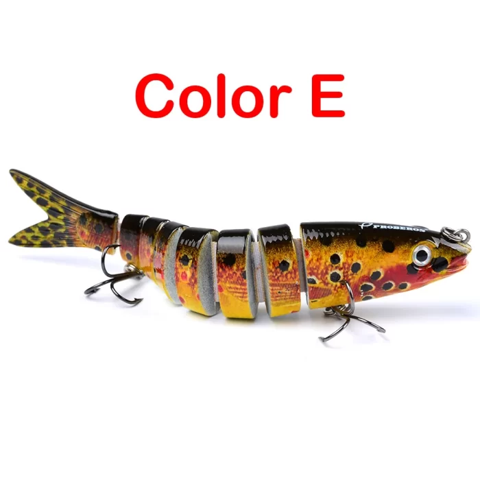 Segmented Lifelike Fish-Shaped Fishing Lure Set - Colorful Jointed Baits for Various Fishing Needs - Image 8