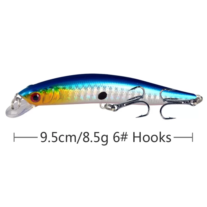 Multicolor Long Casting Deep Water Stickbait Lure Set | Ideal for Freshwater and Saltwater Fishing - Image 6