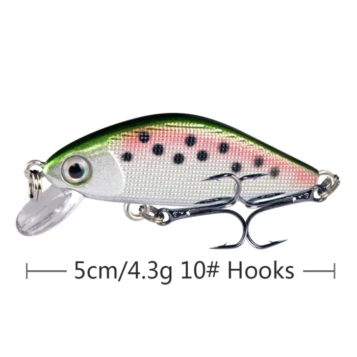 Chubby Mini Fishing Lure | Multi-Color Design with Dual Treble Hooks for High Catch Rate - Image 6