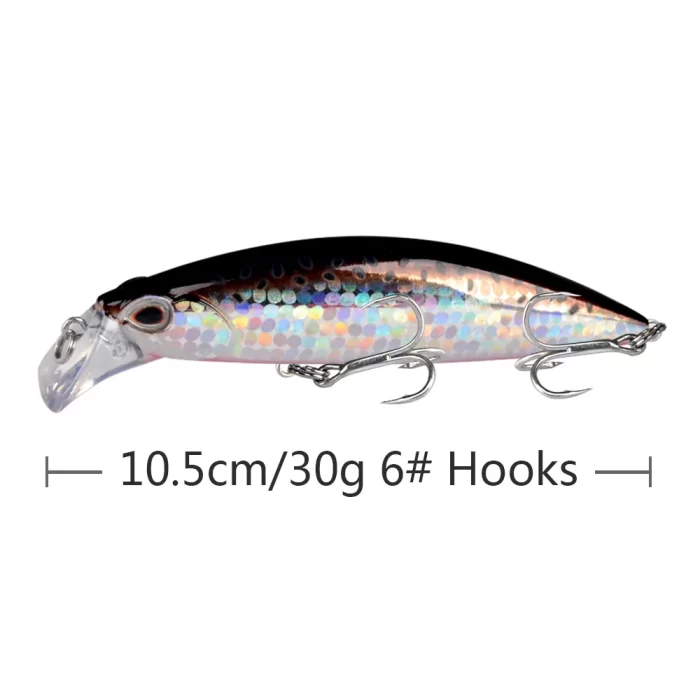 Rainbow Reflective Fishing Lure | Multi-Color Hard Bait with High Visibility & Realistic Action - Image 6