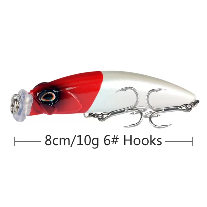 Short Fat Reflective Fishing Lure | Dual Treble Hooks & High-Visibility Colors - Image 6