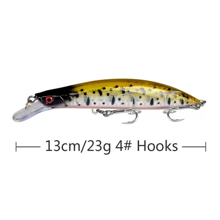 Deep Diving Fishing Lure | Green Spotted Design in Multiple Colors - Image 6