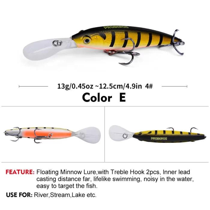 PROEROS Deep Diving Long Lip Fishing Lures - Best Crankbaits for Deep Water Fishing - Image 6