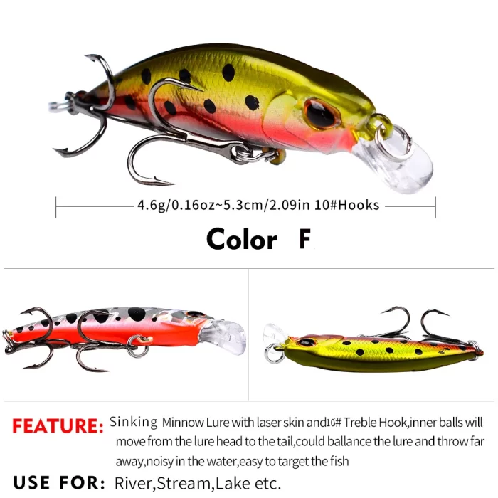 LureBolt Fat Crankbaits - Best Shallow Water Floating Short Lip Lures for Fishing - Image 3